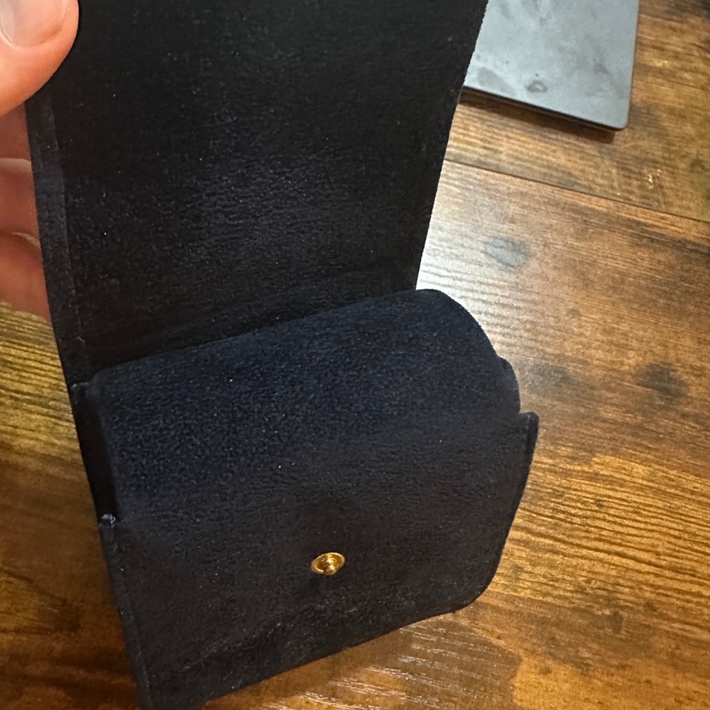 Chopard Black Suede Pouch View 3